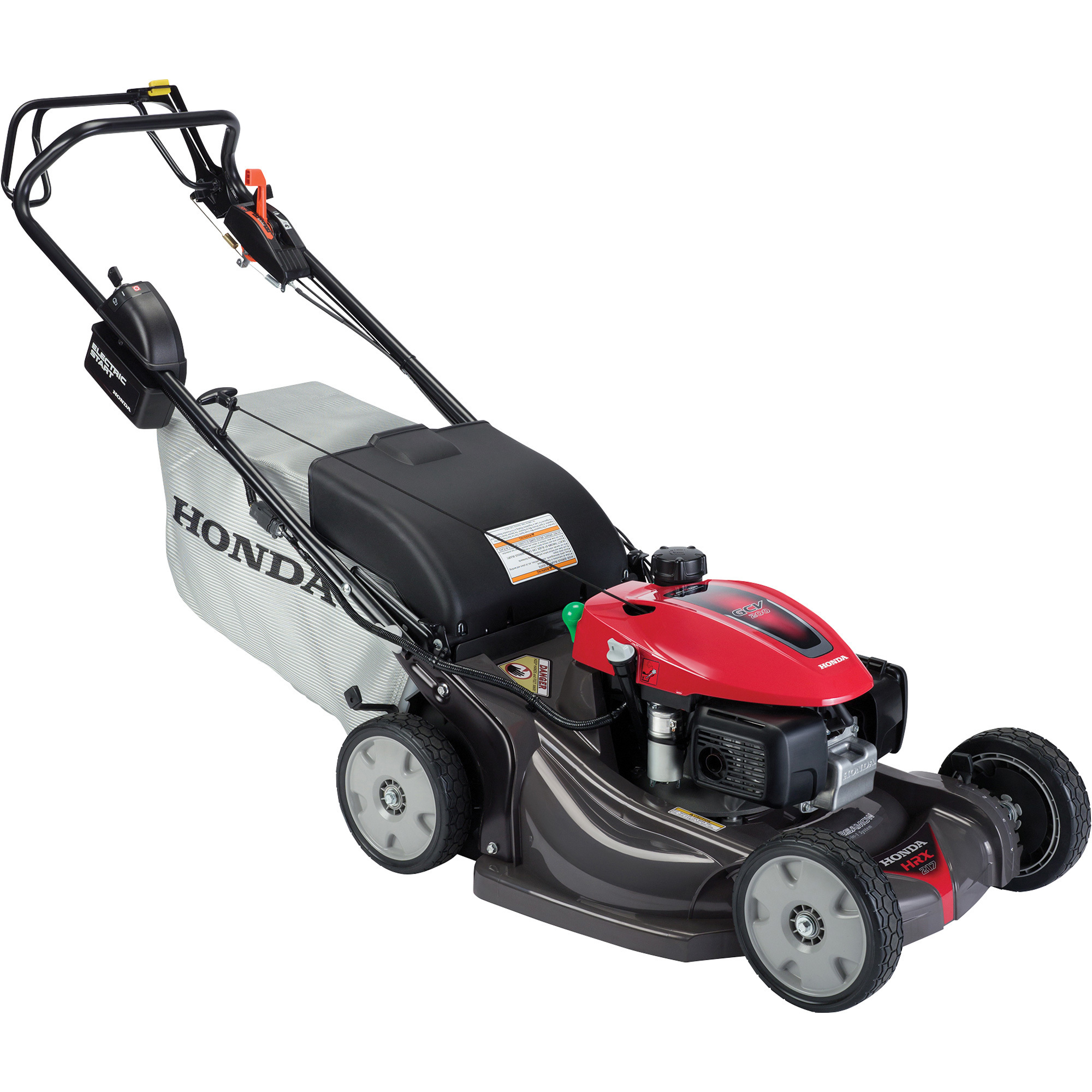 Honda HRX Hydro Self-Propelled Lawn Mower with RotoStop Blade Stop System and Electric Start, 201cc Honda GVC200 Engine, 21in. Deck, Model# HRX21K6HZA